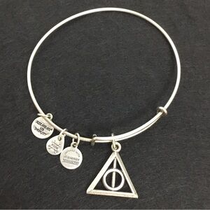Alex And Ani Deathly Hallows Symbol Slide Bracelet